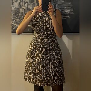 Kate Spade leopard/cheetah sheath dress